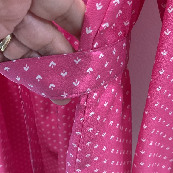 Vintage 1970s Schrader Sport  geometric Dot shirt Dress 14 16 - Picture 6 of 13